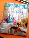 May House Beautiful magazine cover featuring Au 18% tote