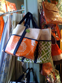 Rainy Day Marthas Vineyard Harbour Market Tote